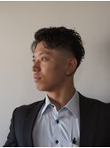 メンズラルフカールパーマフェード