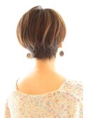 【30代40代】大人女性のトップノットショート