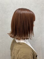 リリー(Lilley) 【lilley 高田彩乃】外ハネボブ☆オレンジベージュ(天神/今泉)