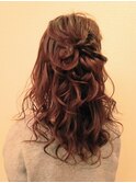 大人可愛いハーフアップstyle*
