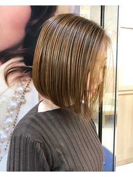 アッシュ 北千住店(Ash) 【髪質改善ヘアエステ】酸熱トリートメントのボブヘアー