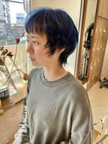 ボコカ(bococa)&nbsp;ショートウルフ×ワイドバング×ツートーンカラー