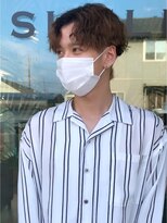 シェルハ(SHELHA)&nbsp;【橿渕昭希】韓国風センターパート×スパイラルパーマ