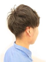 メンズヘアーサロン ツイン&nbsp;無造作ショートレイヤー刈り上げツーブロックマッシュ