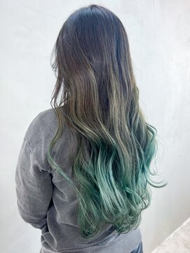 アルバム 銀座(ALBUM GINZA) グラデーションロング_ホワイトグレージュネビージュ_ba383352