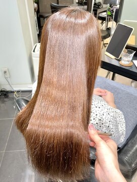 ラブクロムトーキョー オモテサンドウ(LOVECHROME OMOTESANDO) 美髪☆髪質改善/縮毛矯正大人かわいいココアベージュ