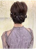 ドレスヘアアレンジ