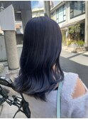 【ROJITHA表参道原宿】ラベンダーブラック×ゆるふわ巻き