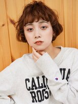 ブゾン(buZon)&nbsp;【buZon ブゾン】マッシュボブふんわりカールチョコレートカラー