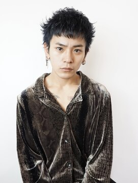 マイロ(mailo) ケアブリーチ+ブルーブラック+スパイキーショート