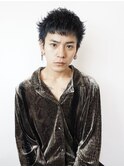 ケアブリーチ+ブルーブラック+スパイキーショート