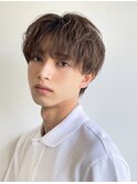 メンズパーマツイストスパイラルパーマ波巻きパーマメンズカット