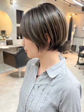 ティダスマイル(tida smile) オリーブベージュ/夏/ショート/くびレイヤー