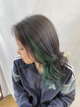 サラ 新宮店(SARA) インナーグリーン/デザインカラー