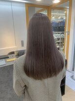 ユニ バイ マグ 長野店(Uni.by Mag) 20代30代大人可愛い艶感ラベンダーグレージュケアブリーチ