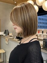 ロンドアジュール 横浜(Lond azur) ミニウルフレイヤーカット顔周りカット前髪カットボブ/横浜