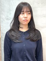 メルティカラー似合わせカットウェーブミディアムレイヤーカット
