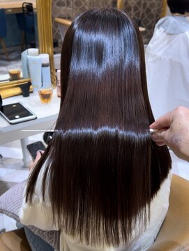 ロンドアベニール 北千住(Lond avenir) イメチェン外ハネボブ美髪ワイドバングレイヤー髪質改善縮毛矯正