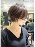 30代40代50代絶壁解消ひし形小顔前下がりショートボブ【ERIKA】