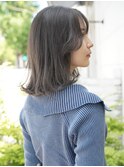 "夏にオススメ"透明感暗髪グレージュカラー