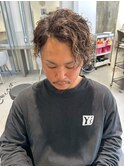 波巻きツイストスパイラルパーマ/フェザーパーマ/眉毛/メンズ