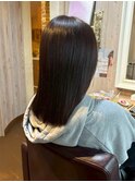 上品美髪/重め切りっぱなしミディ/髪質改善/縮毛矯正/まとまり