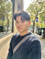 メリケンビューティーパーラー コウベ(MERICAN BEAUTY PARLOR KOBE) メンズセンターパート フェザーパーマ