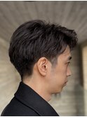 アップバングショート.ニュアンスパーマ