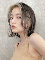 サンクマーケット 渋谷(cinq MARKET)&nbsp;渋谷ダブルカラーフェイスフレーミングオリーブブラウンカラー