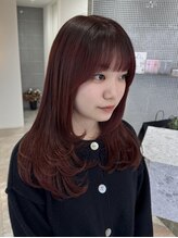 レノ 直江店(RENO)&nbsp;レイヤーカット／チェリーレッド