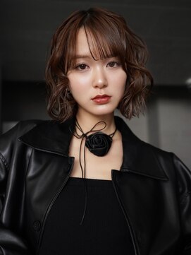 アイティーバイアルバム 八王子店(IT by ALBUM) ミディアムボブ前髪カット大人ガーリー_F1336