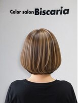 カラーサロンビスカリア 相模原エリア 淵野辺駅店(Color salon Biscaria)&nbsp;白髪を活かす大人カラー｜白髪ぼかし