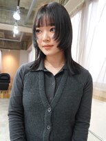トナリ(tonari)&nbsp;フェイスレイヤー アッシュブラック ミディアム【鹿児島中央駅】