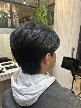 ルフカ(Lufca) メンズダウンパーマセンターパート