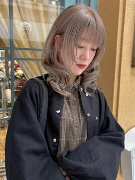 ロチカバイドールヘアー 心斎橋(Rotika by Doll hair) 【ハイケアブリーチ】透明感ホワイトグレージュ◎