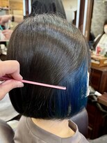 キャラ 池袋本店(CHARA)&nbsp;ミニボブにインナーカラーがとてもお洒落です！
