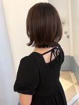 ローネス 銀座(LONESS)&nbsp;レイヤーボブ透明感ブラウンベージュカラー大人ボブくびれボブ
