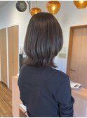 大人の艶髪ダークブラウン×レイヤーミディ