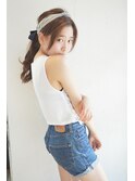 【momo】 ヘッドアクセアレンジ　　　　　　下北沢good day hair