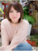 *+COVER HAIR+*…流しバングでオトナショート☆a