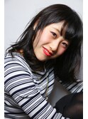 【新社会人オススメ】ダークグレー×ミディアムボブ