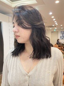 ノラキチジョウジ(NORA KICHIJOJI) #黒髪#色っぽ#ぶつ切りボブ#外国人風#20代#カーテンバング