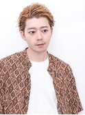 束感ショートマッシュパーマウルフ波巻きハイライト163
