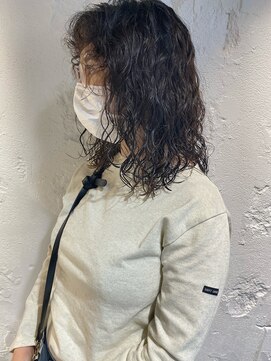 コフィー バイ メルト 吉祥寺(cofy by melt) 【三ツ井純】ハードパーマ無造作スパイラルパーマ20代30代