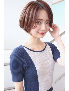 ブラン(BLANC.) 大人可愛い丸みひし型ショート　20代30代40代