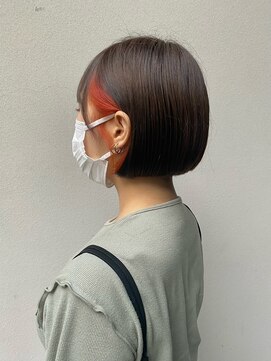 ベンチ(bench) インナーカラー/ボブ/オレンジインナー/千葉