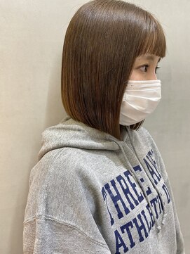 ロンドポレール 北千住(Lond polaire) 【航治郎】美人ボブ/グレージュカラー/ボブウルフ