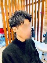 ロッソ 川口店(ROSSO) メンズ　束感アップバングショート