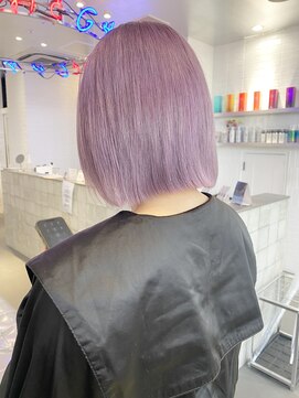 ゲーム 原宿店(GAME) ブリーチ/ピンクラベンダー/前髪カット/トリートメント