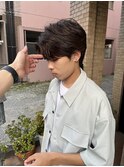 センターパート*ニュアンスパーマ